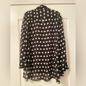 Sheer Polka Dot Top